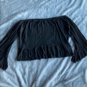 pacsun off the shoulder crop top